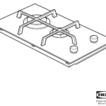IKEA MOJLIG Domino Gas Hob 2 Burner Manual Thumb