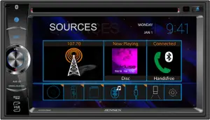 JENSEN DVD Multimedia Receiver with Bluetooth CDR462 Manual Image