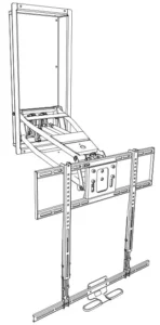 MantelMount Pulldown TV mount MM750 Manual Image