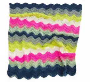 LION BRAND Mandala Baby Shaded Ripple Baby Afghan L70361 Manual Image