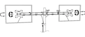 WALI Dual Monitor Desk Mount M002 Manual Image
