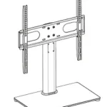 WALI Table TV Stand Glass Base DVD-01 Manual Thumb