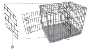 amazonbasics Single Door Folding Metal Dog Crate B018YCU2CQ, B00QAVO07C Manual Image