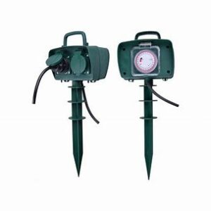 V-TAC Garden Spike Socket with Timer Manual Image