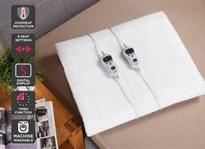 ovela Fitted Electric Blanket OVELBLKTSGB, OVELBLKTDQB, OVELBLKTKGB Manual Image