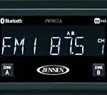 JENSEN Slimline AM FM Bluetooth JWM12A Manual Thumb