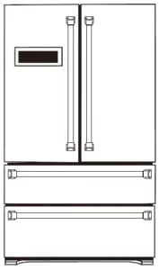 THOR Kitchen Refrigerator HRF3601F Manual Image
