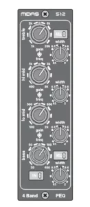 MIDAS 500 Series 4 Band Fully Parametric Equaliser Based 512 Manual Image