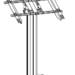 multibrackets M Public Display Stand 110 HD Floor Base Single Manual Thumb