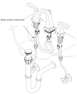 DELTA Two Handle Widespread Bathroom Faucets Manual Image