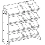 SONGMICS Toy Organiser Playroom Display Stand GKR04-V2 Manual Thumb