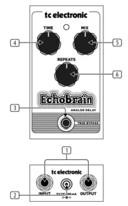 tc electronic Vintage-Style Delay Pedal All-Analog Bucket-Brigade Circuit Manual Image