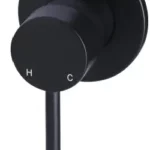 meir Round Matte Wall Mixer Black MW03 Manual Thumb