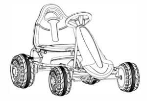 kogan Kids Pedal Go Kart KAPDGKRTBLA Manual Image