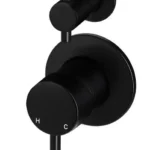 meir Round Diverter Mixer Matte Black MW07TS Manual Thumb