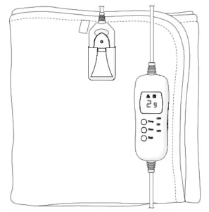 nedis Single Electric Blanket 150 x 80 cm PEBL130CWT1 Manual Image