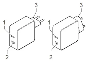 nedis USB wall charger WCPD45W100 Manual Image